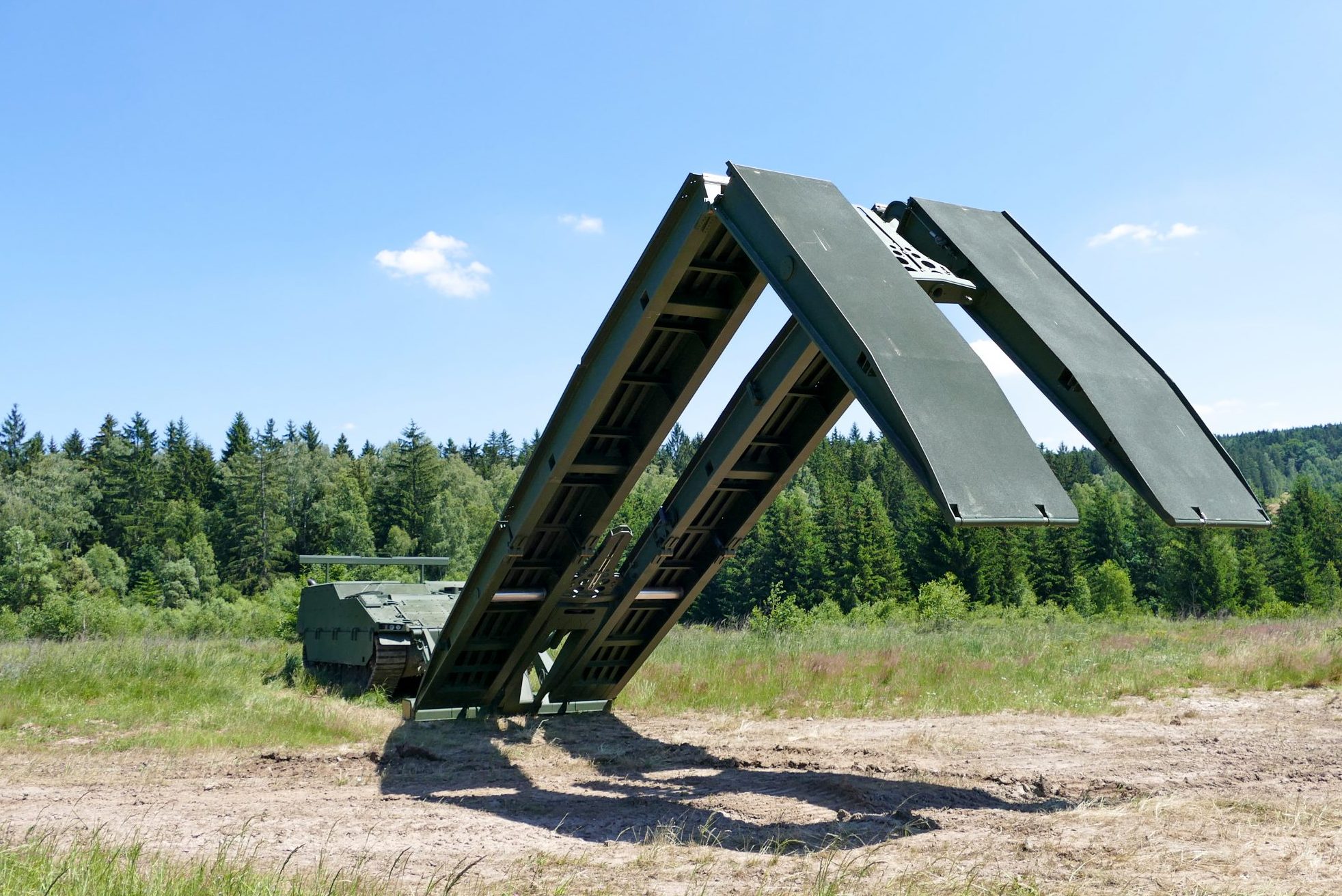Pearson Engineering’s Bridge Launch Mechanism provides vehicles with the capability to launch and recover assault bridges from under armour.