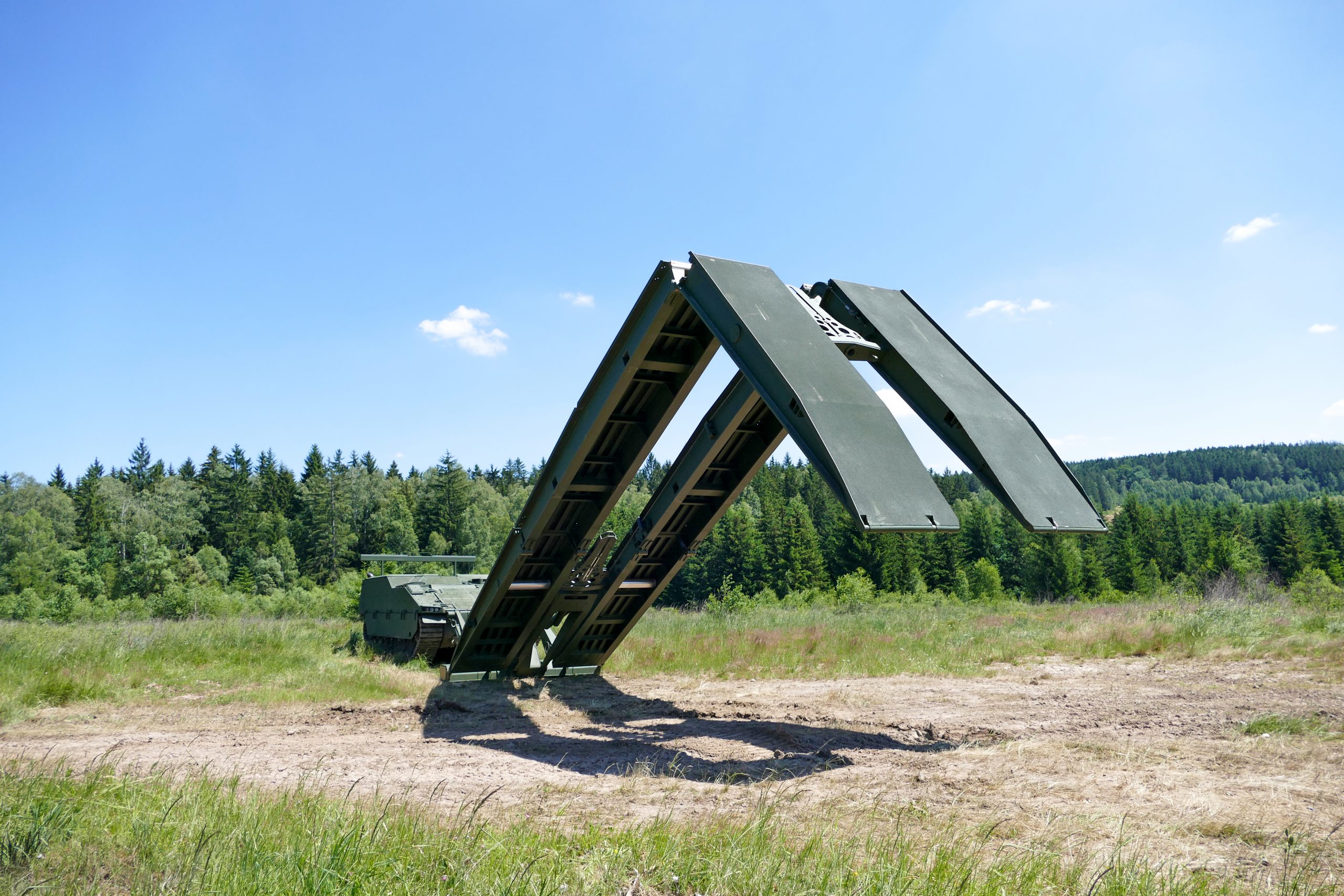 Pearson Engineering’s Bridge Launch Mechanism provides vehicles with the capability to launch and recover assault bridges from under armour.