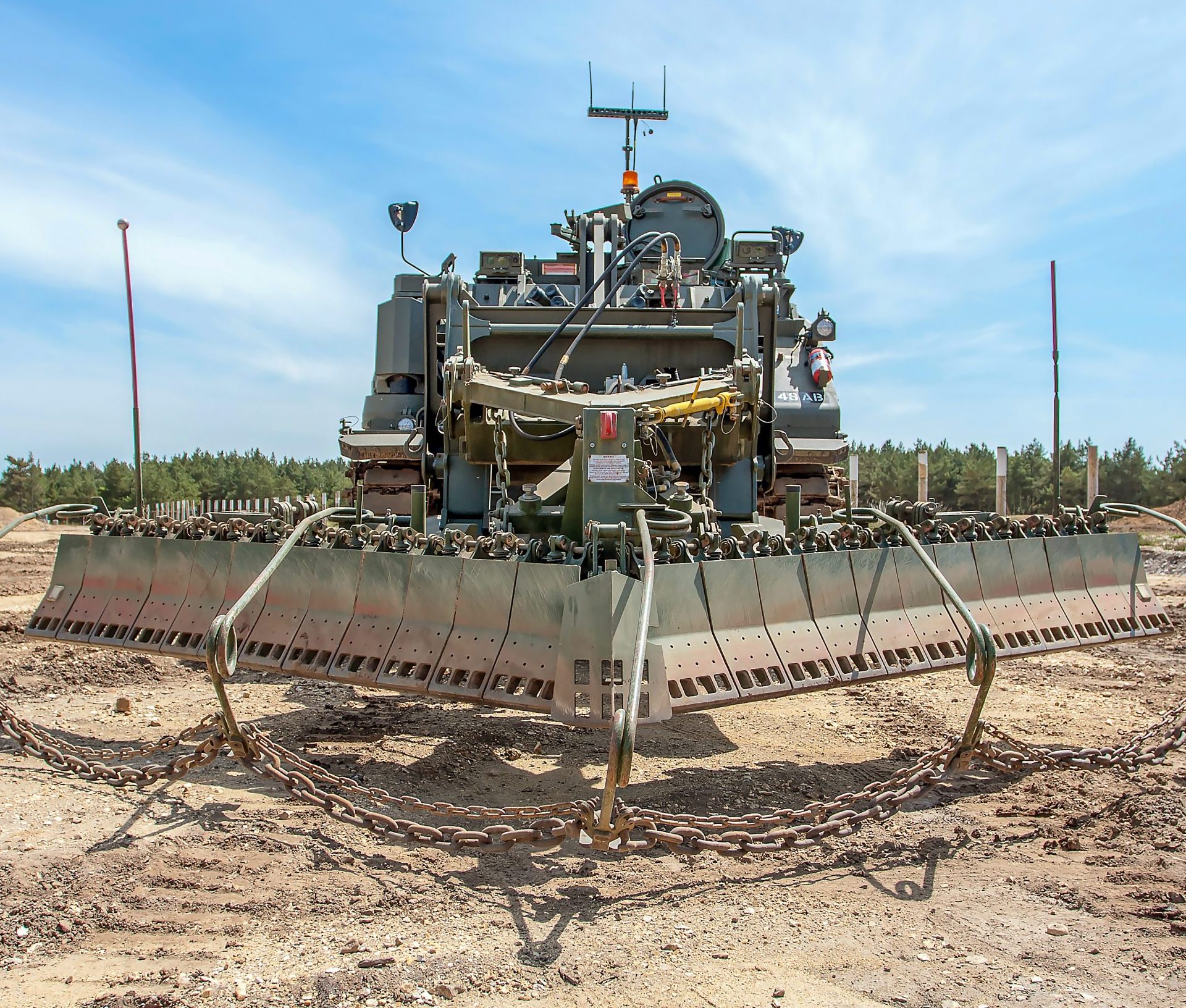 Pearson Engineering’s Surface Clearance Device provides combat engineer vehicles with a surface laid landmine clearance capability.