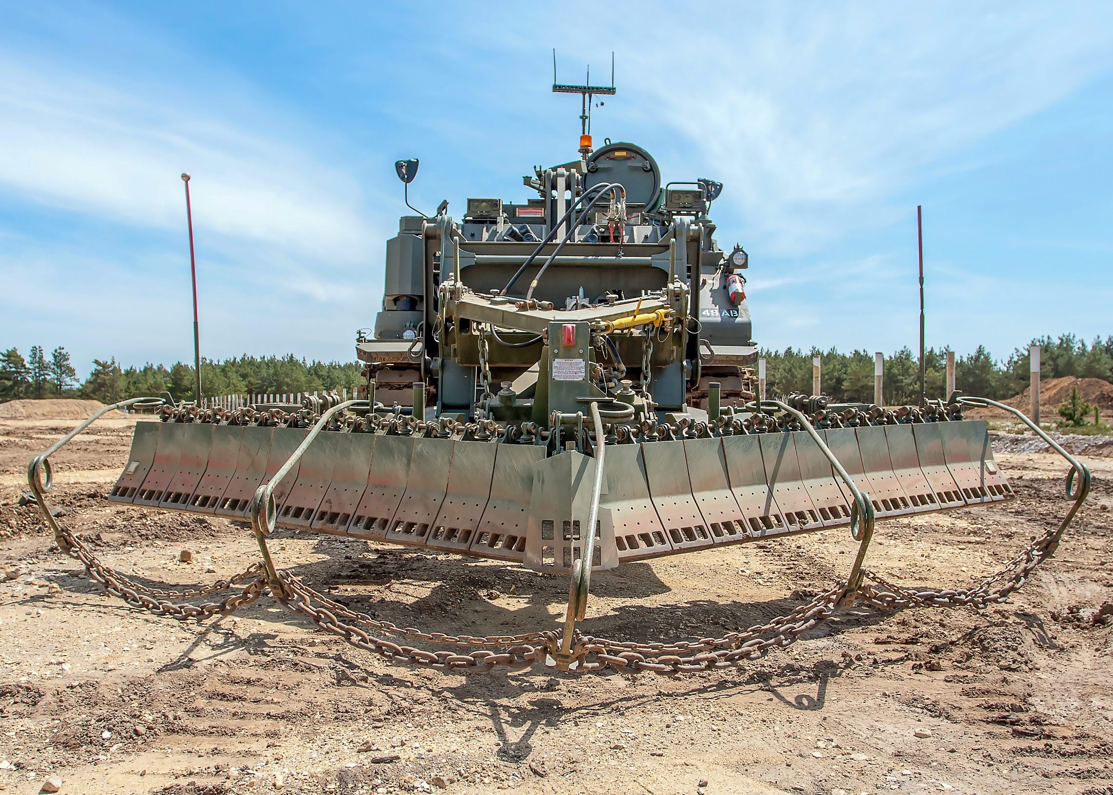 Pearson Engineering’s Surface Clearance Device provides combat engineer vehicles with a surface laid landmine clearance capability.