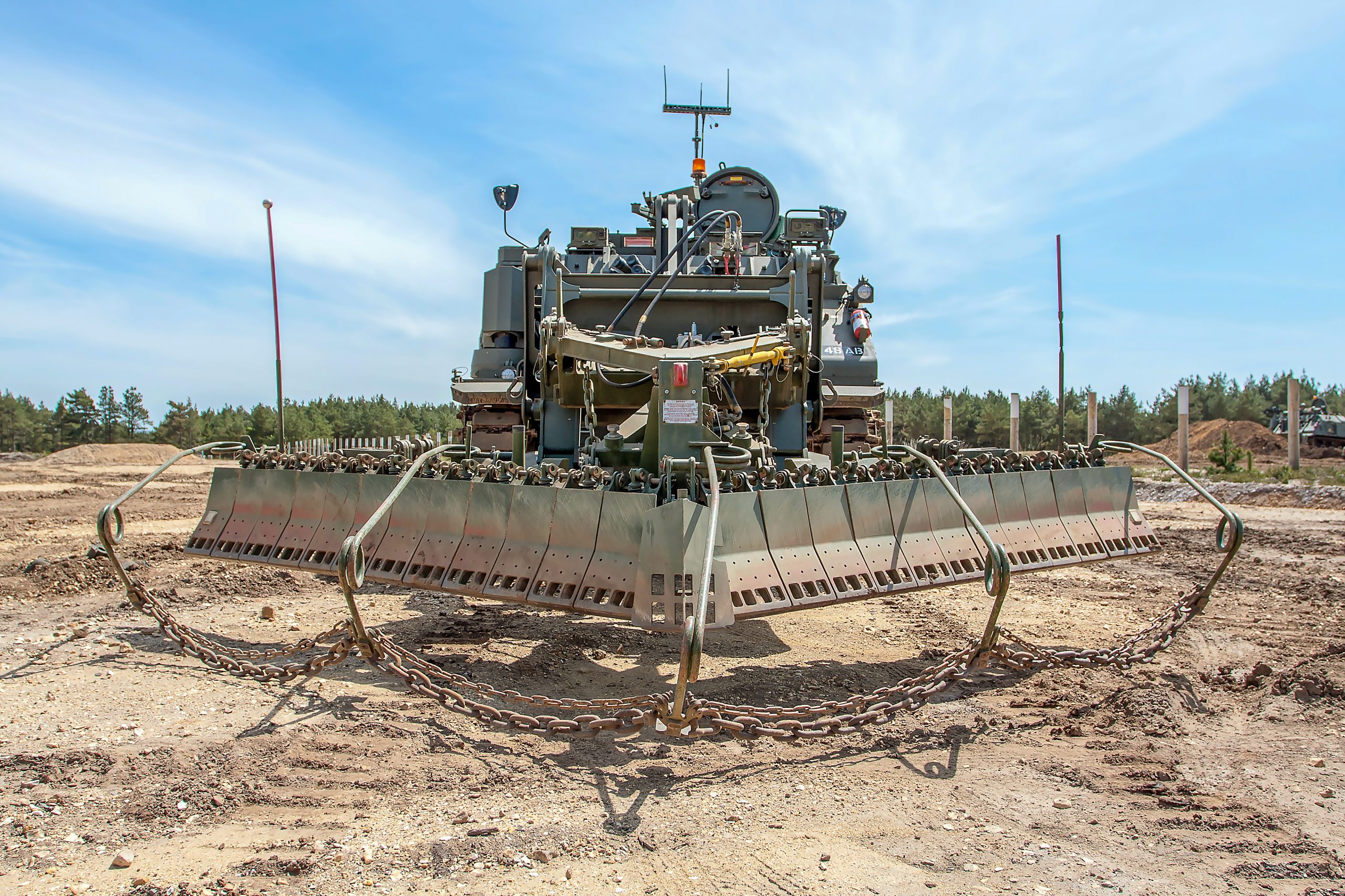 Pearson Engineering’s Surface Clearance Device provides combat engineer vehicles with a surface laid landmine clearance capability.