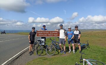 Pearson Engineering team complete the coast to coast for local charity