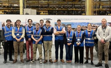 NUOTC team visit Pearson Engineering 2024 featured