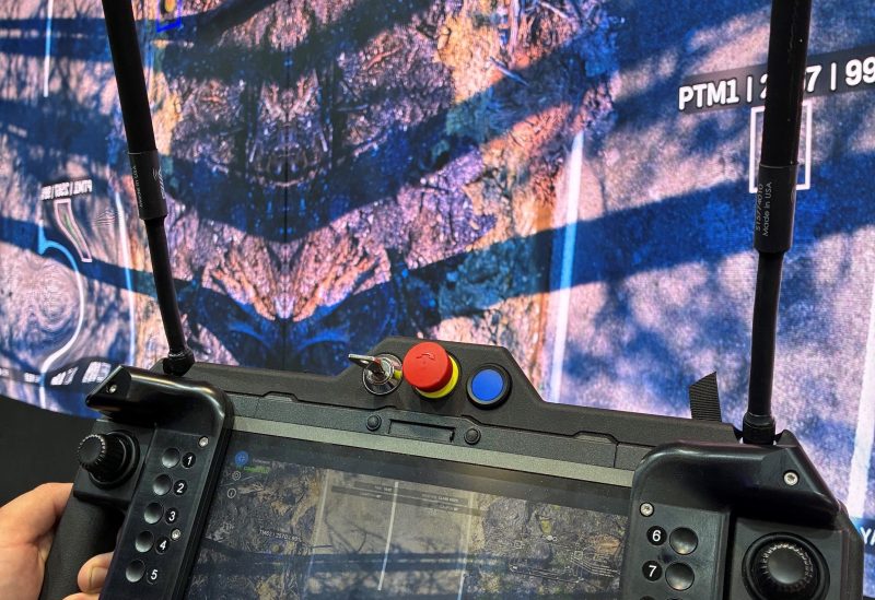 Pearson Engineering's Threat Sense technology on the simulator at DVD